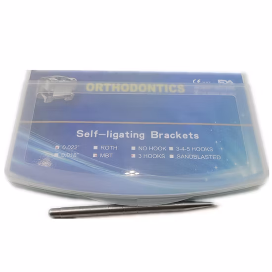 Venta caliente soporte de ortodoncia soportes de autoligado dental con herramienta