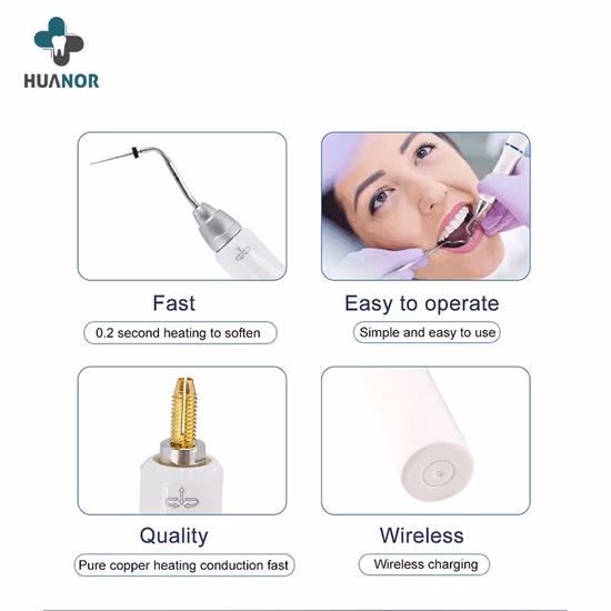 Aleación sistema de obturación de gutapercha Denjoy inalámbrico giratorio dental de 360 ​​grados