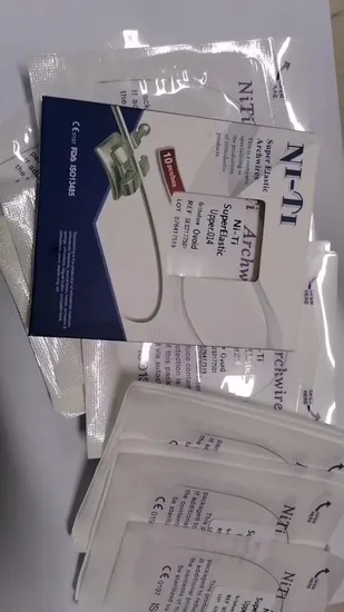 Alambre de arco de acero inoxidable de ortodoncia redondo de ortodoncia dental